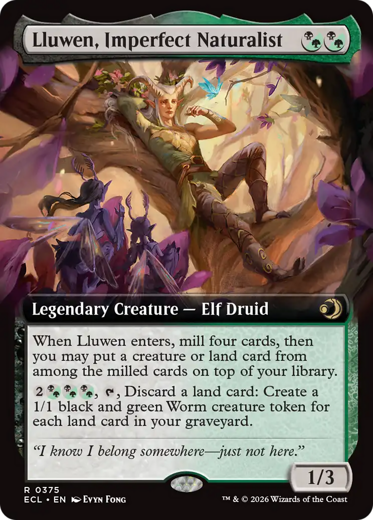 Lluwen, Imperfect Naturalist (Extended Art) [Lorwyn Eclipsed] | Anubis Games and Hobby