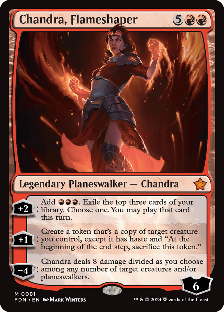 Chandra, Flameshaper [Foundations] | Anubis Games and Hobby