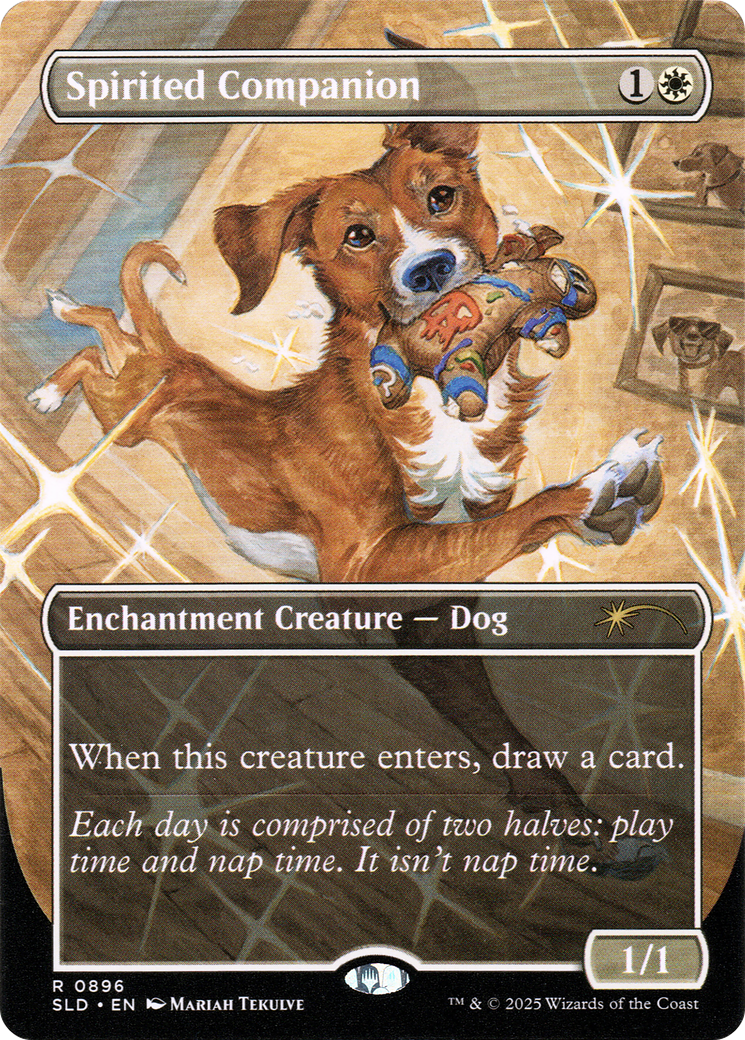 Spirited Companion (0896) (Rainbow Foil) [Secret Lair Drop Series] | Anubis Games and Hobby