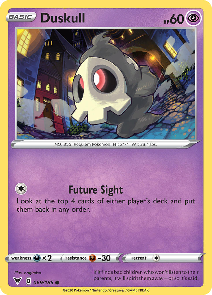 Duskull (069/185) [Sword & Shield: Vivid Voltage] | Anubis Games and Hobby