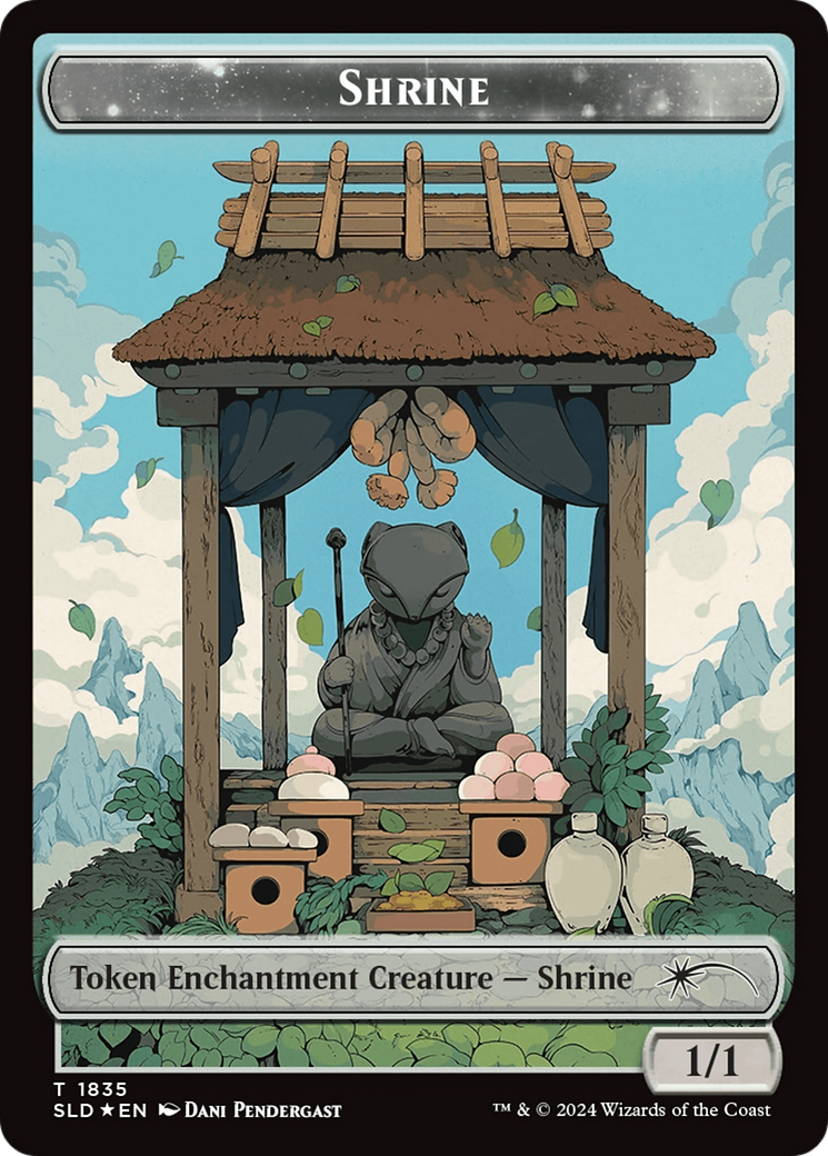 Shrine Token (Rainbow Foil) [Secret Lair: From Cute to Brute Tokens] | Anubis Games and Hobby