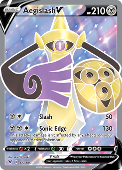 Aegislash V (177/185) [Sword & Shield: Vivid Voltage] | Anubis Games and Hobby