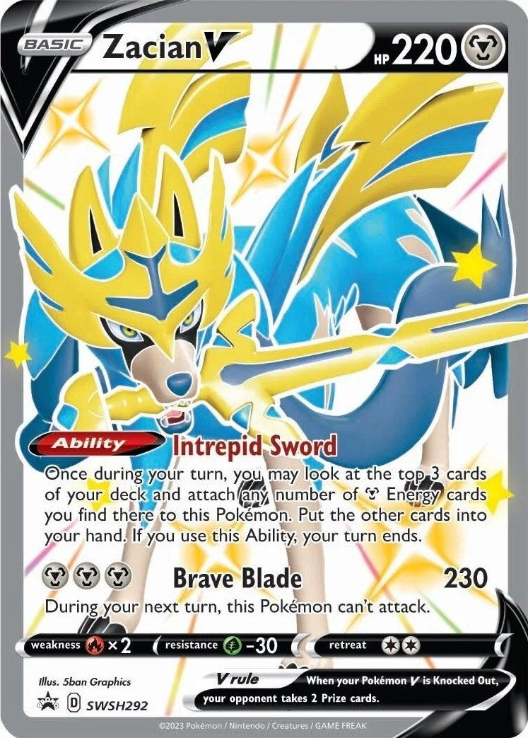 Zacian V (SWSH292) [Sword & Shield: Black Star Promos] | Anubis Games and Hobby