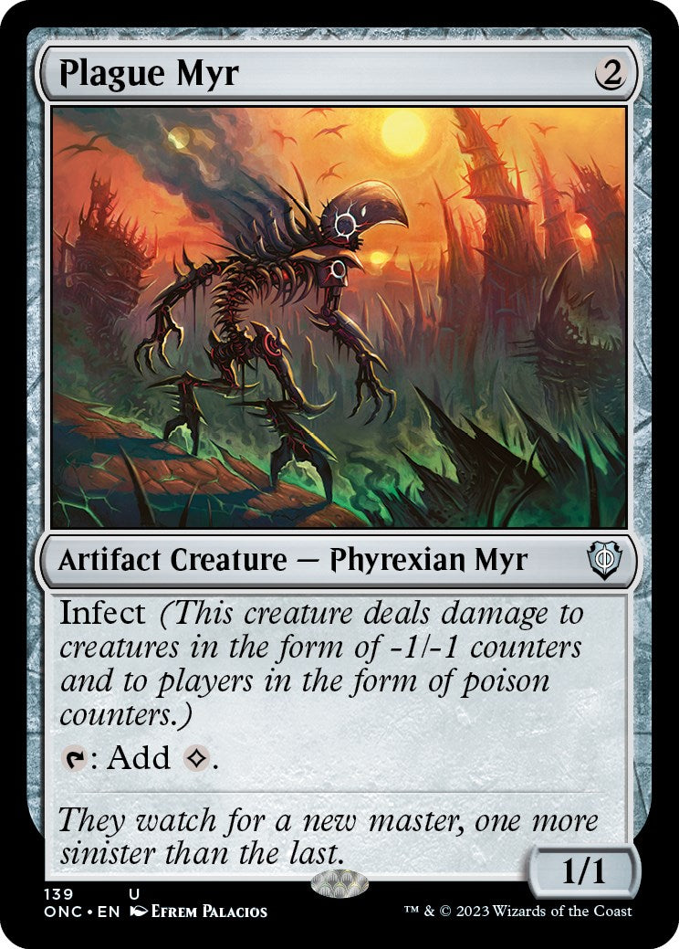 Plague Myr [Phyrexia: All Will Be One Commander] | Anubis Games and Hobby