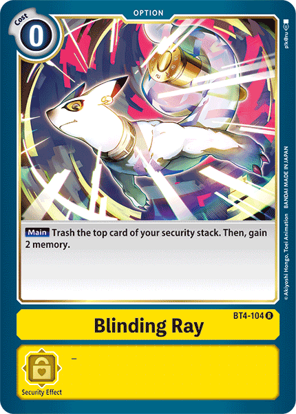 Blinding Ray [BT4-104] [Great Legend] | Anubis Games and Hobby