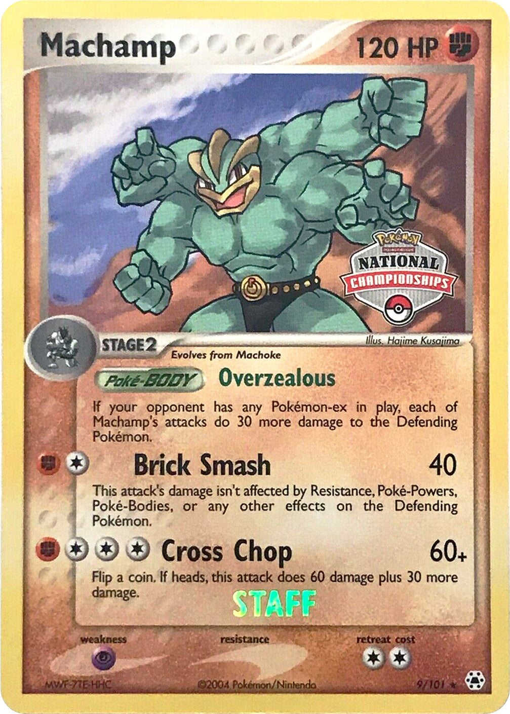 Machamp (9/101) (National Championships Promo) (Staff) [EX: Hidden Legends] | Anubis Games and Hobby