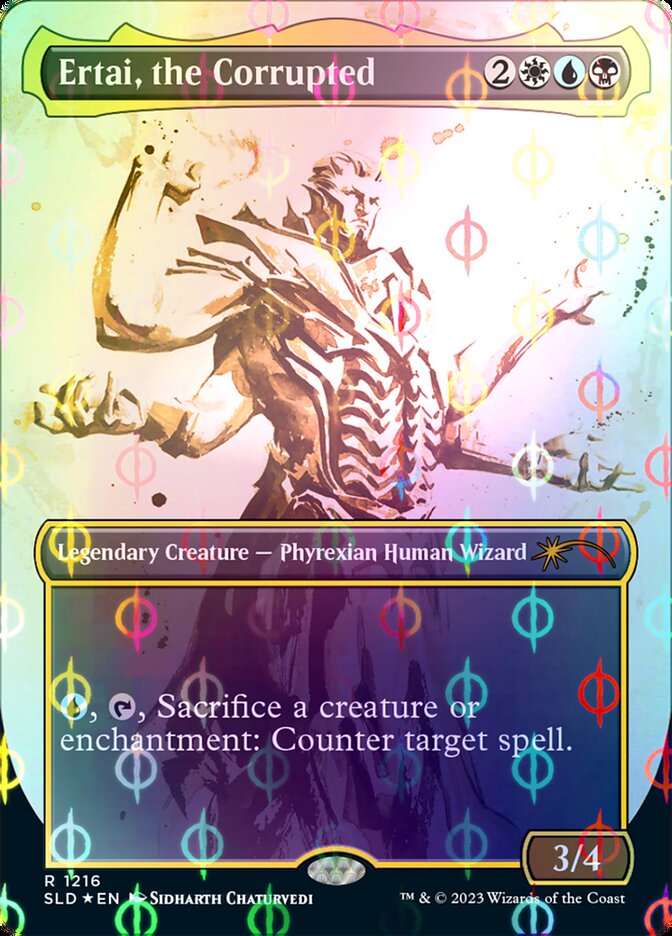 Ertai, the Corrupted (Borderless Ichor Step-and-Compleat Foil) [Secret Lair Drop Series] | Anubis Games and Hobby