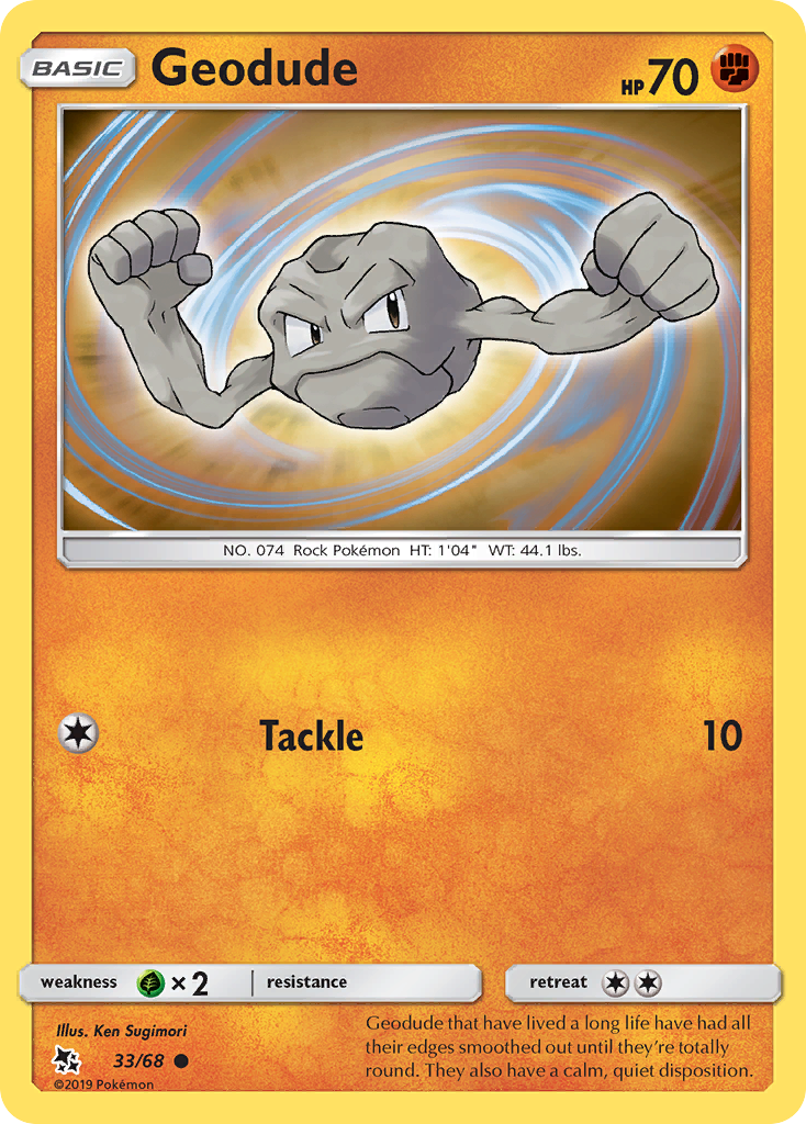 Geodude (33/68) [Sun & Moon: Hidden Fates] | Anubis Games and Hobby