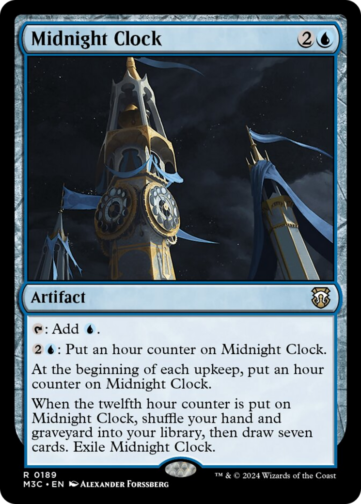 Midnight Clock (Ripple Foil) [Modern Horizons 3 Commander] | Anubis Games and Hobby