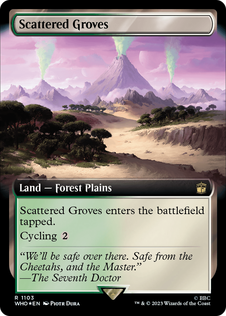 Scattered Groves (Extended Art) (Surge Foil) [Doctor Who] | Anubis Games and Hobby