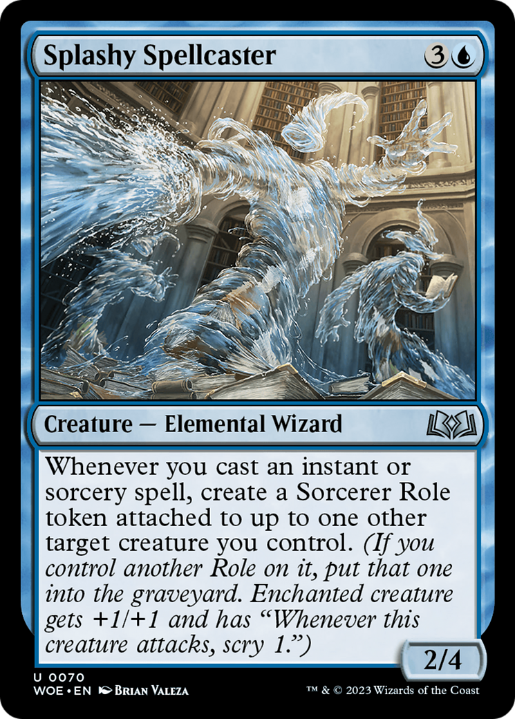 Splashy Spellcaster [Wilds of Eldraine] | Anubis Games and Hobby