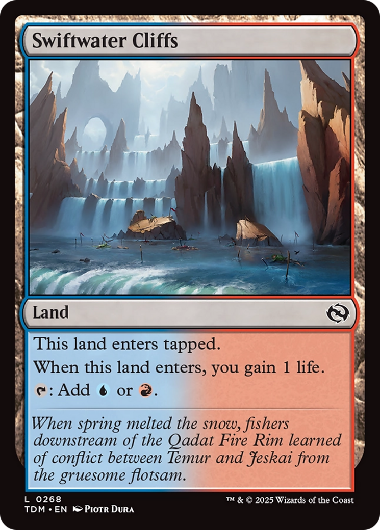 Swiftwater Cliffs [Tarkir: Dragonstorm] | Anubis Games and Hobby
