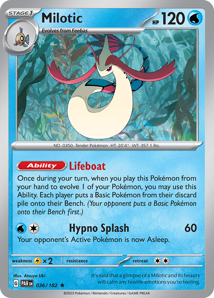 Milotic (036/182) [Scarlet & Violet: Paradox Rift] | Anubis Games and Hobby
