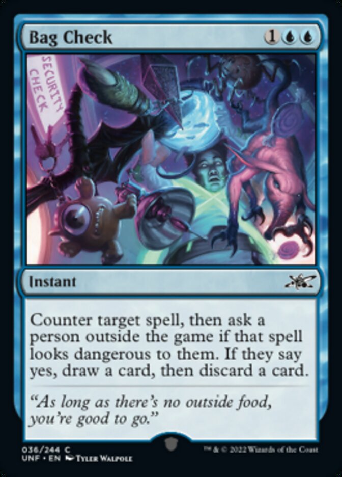 Bag Check [Unfinity] | Anubis Games and Hobby