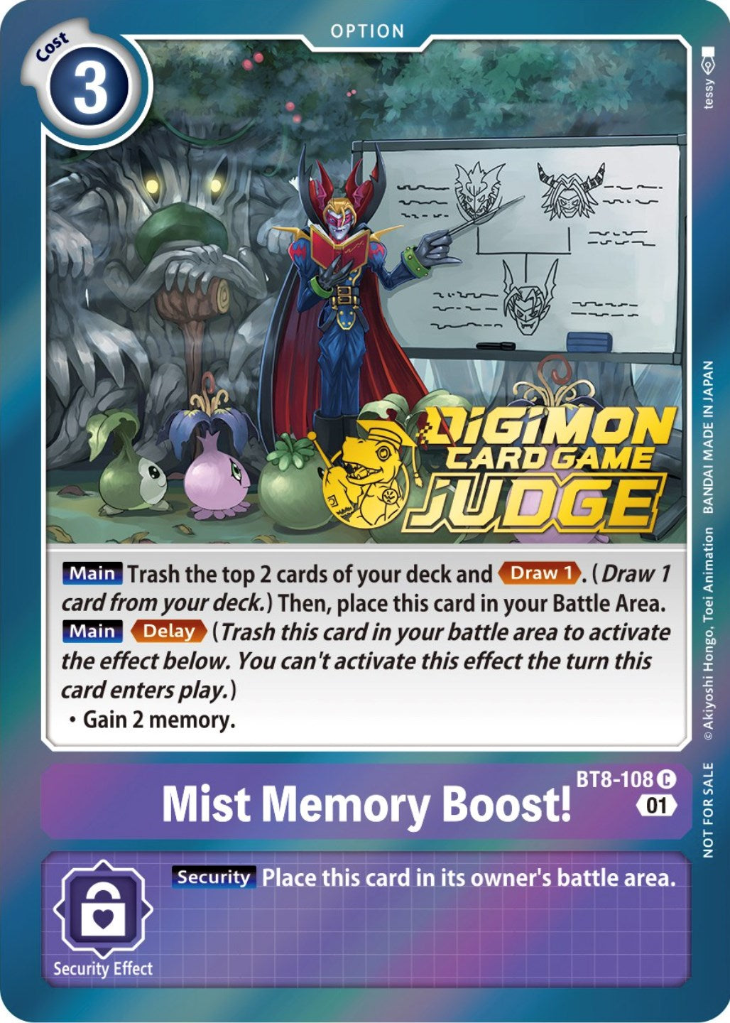 Mist Memory Boost! [BT8-108] (Judge Pack 3) [New Awakening Promos] | Anubis Games and Hobby