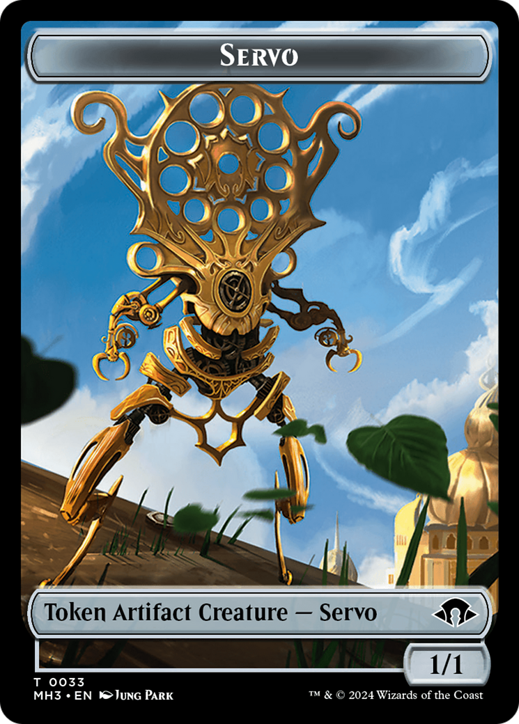 Illusion (Ripple Foil) // Servo Double-Sided Token [Modern Horizons 3 Commander Tokens] | Anubis Games and Hobby