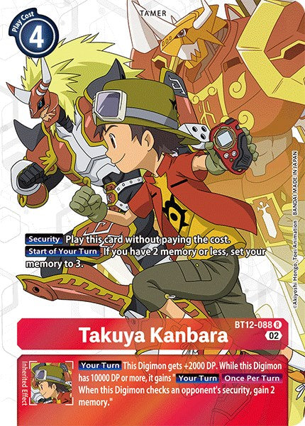 Takuya Kanbara [BT12-088] (Alternate Art) [Across Time] | Anubis Games and Hobby