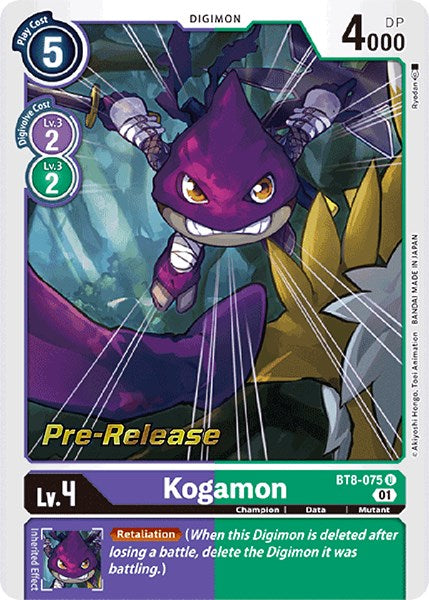 Kogamon [BT8-075] [New Awakening Pre-Release Cards] | Anubis Games and Hobby