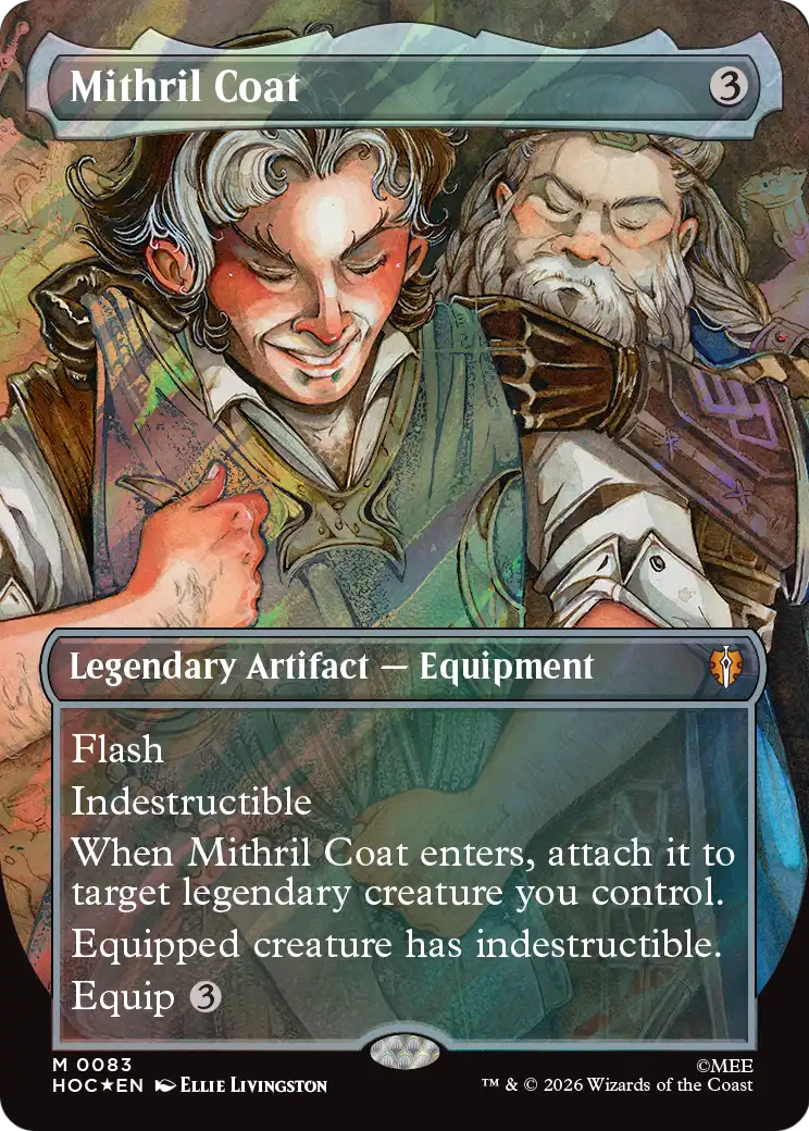 Mithril Coat (Borderless) (Surge Foil) [The Hobbit: Eternal-Legal] | Anubis Games and Hobby