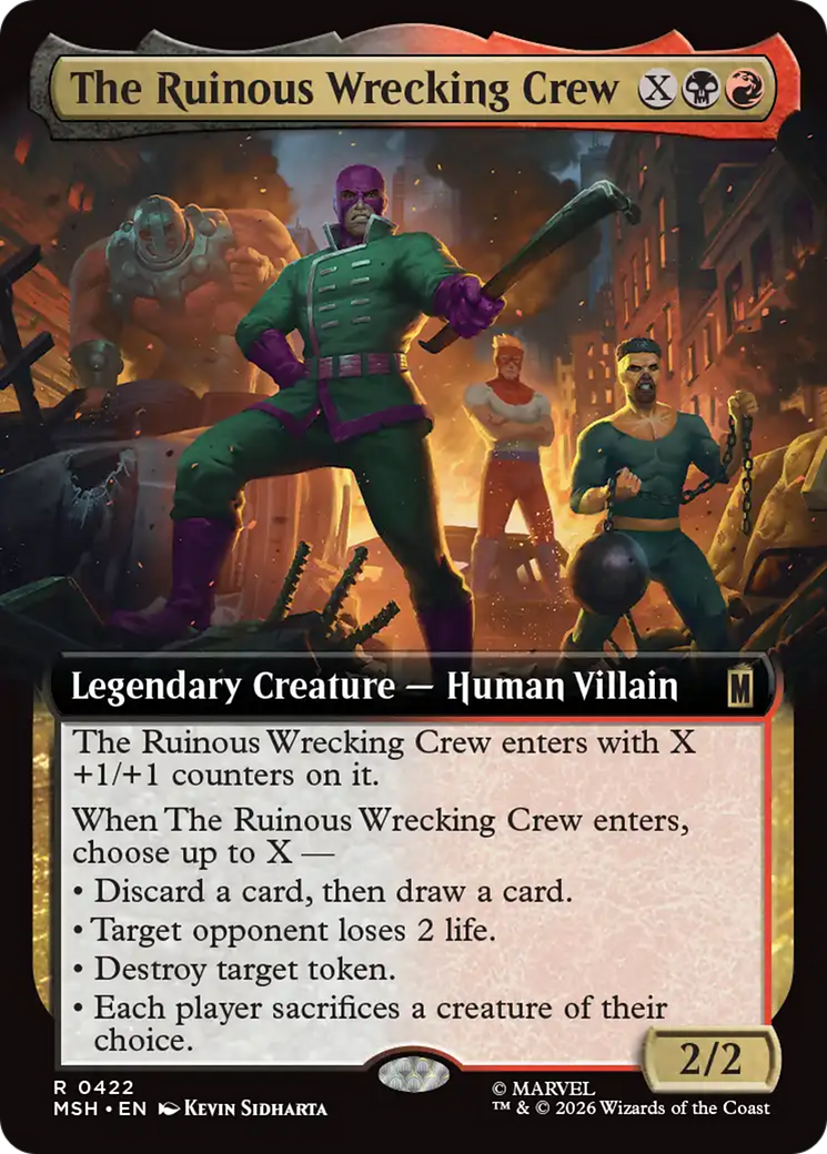 The Ruinous Wrecking Crew (Extended Art) [Marvel Super Heroes] | Anubis Games and Hobby