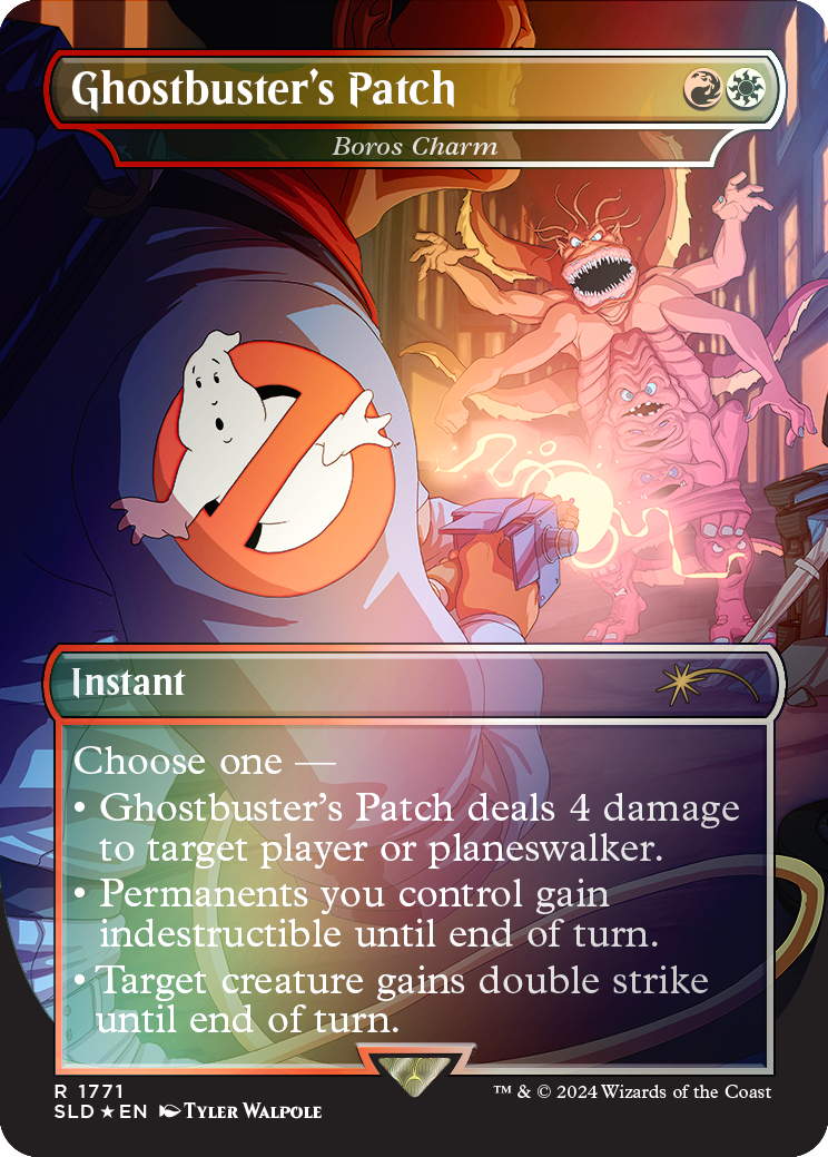 Ghostbuster's Patch - Boros Charm (Rainbow Foil) [Secret Lair Drop Series] | Anubis Games and Hobby