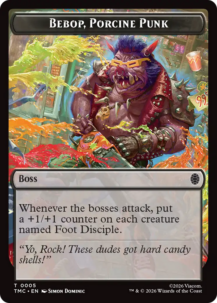 Bebop, Porcine Punk [Teenage Mutant Ninja Turtles Commander Tokens] | Anubis Games and Hobby