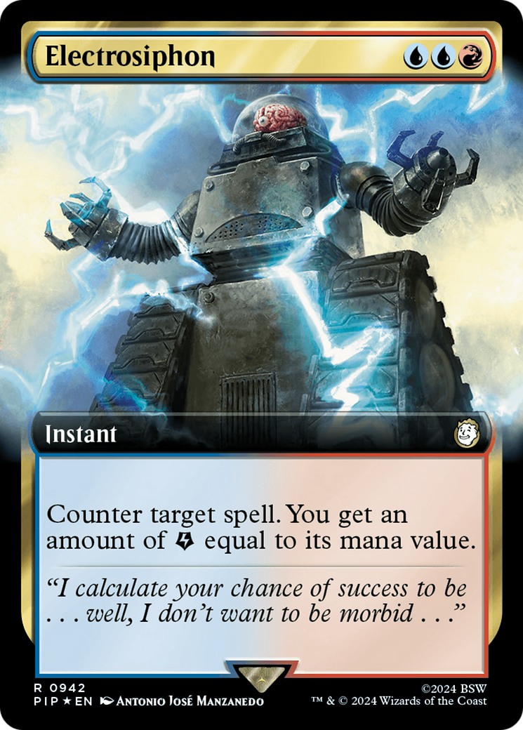 Electrosiphon (Extended Art) (Surge Foil) [Fallout] | Anubis Games and Hobby