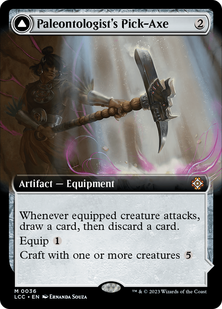 Paleontologist's Pick-Axe (Extended Art) [The Lost Caverns of Ixalan Commander] | Anubis Games and Hobby