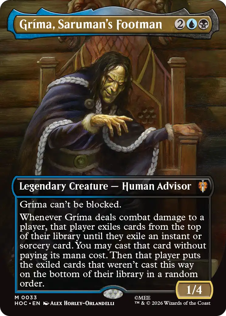 Grima, Saruman's Footman (Borderless) [The Hobbit: Eternal-Legal] | Anubis Games and Hobby