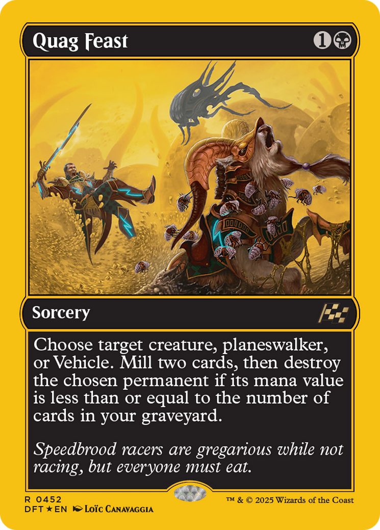 Quag Feast (First-Place Foil) [Aetherdrift] | Anubis Games and Hobby