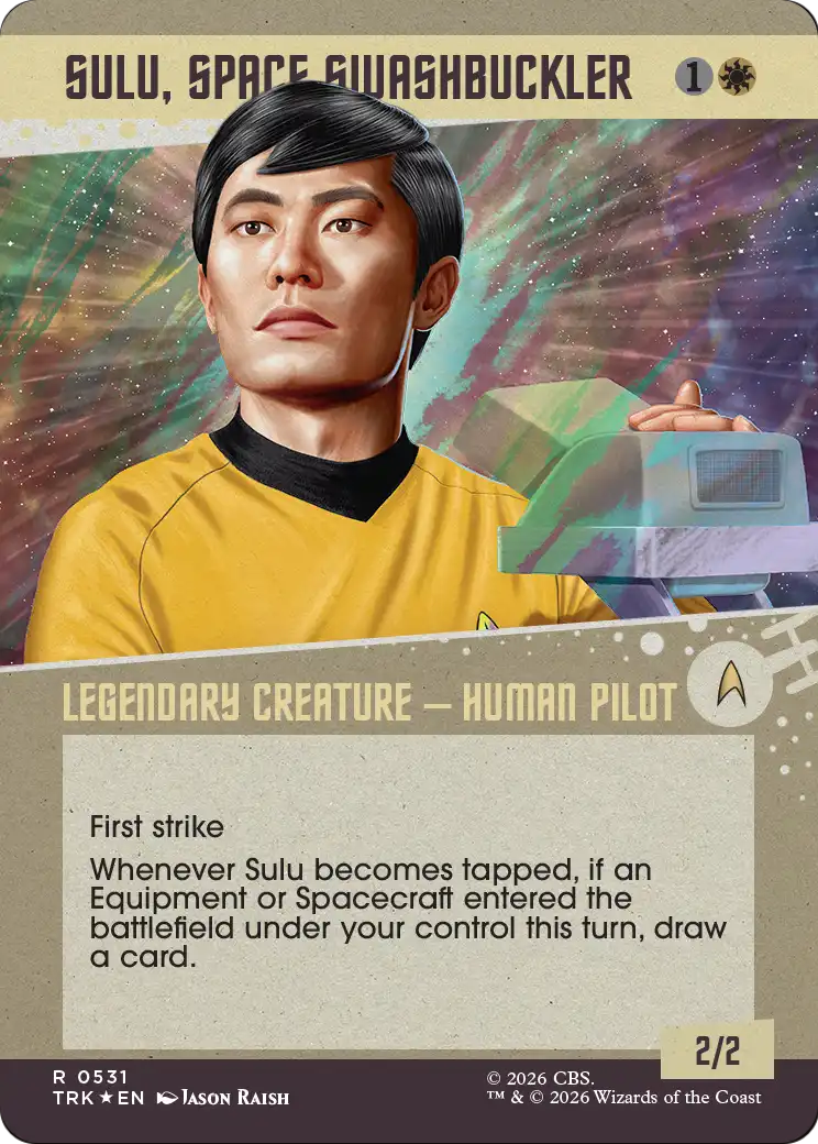 Sulu, Space Swashbuckler (Showcase) (Surge Foil) [Star Trek] | Anubis Games and Hobby