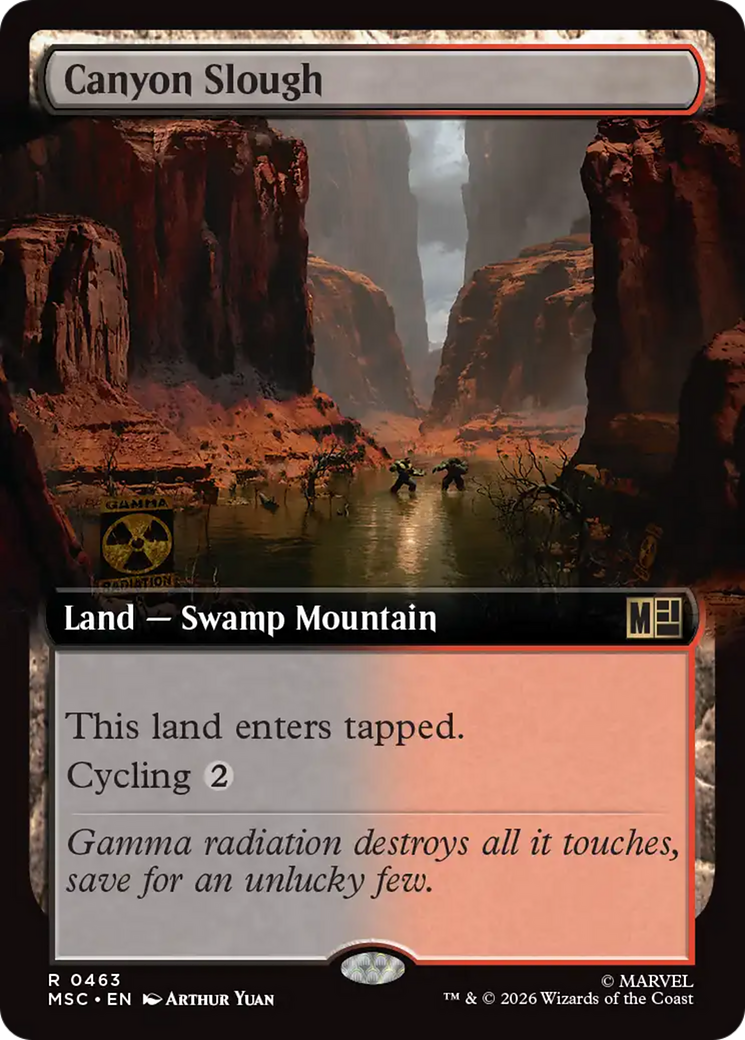Canyon Slough (Extended Art) [Marvel Super Heroes Commander] | Anubis Games and Hobby