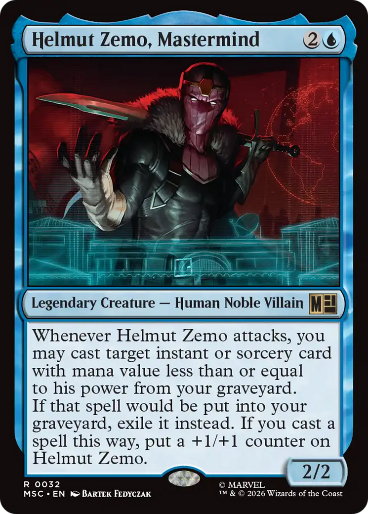 Helmut Zemo, Mastermind (Surge Foil) [Marvel Super Heroes Commander] | Anubis Games and Hobby