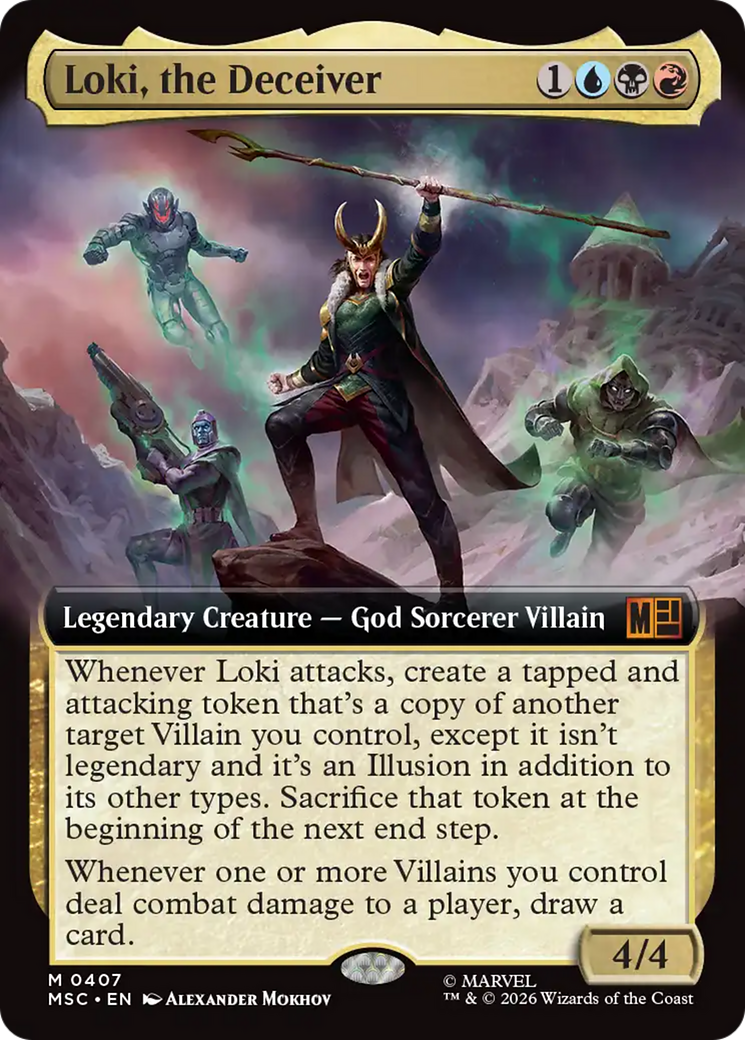 Loki, the Deceiver (Extended Art) [Marvel Super Heroes Commander] | Anubis Games and Hobby