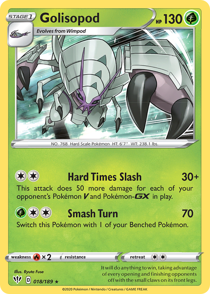 Golisopod (018/189) [Sword & Shield: Darkness Ablaze] | Anubis Games and Hobby