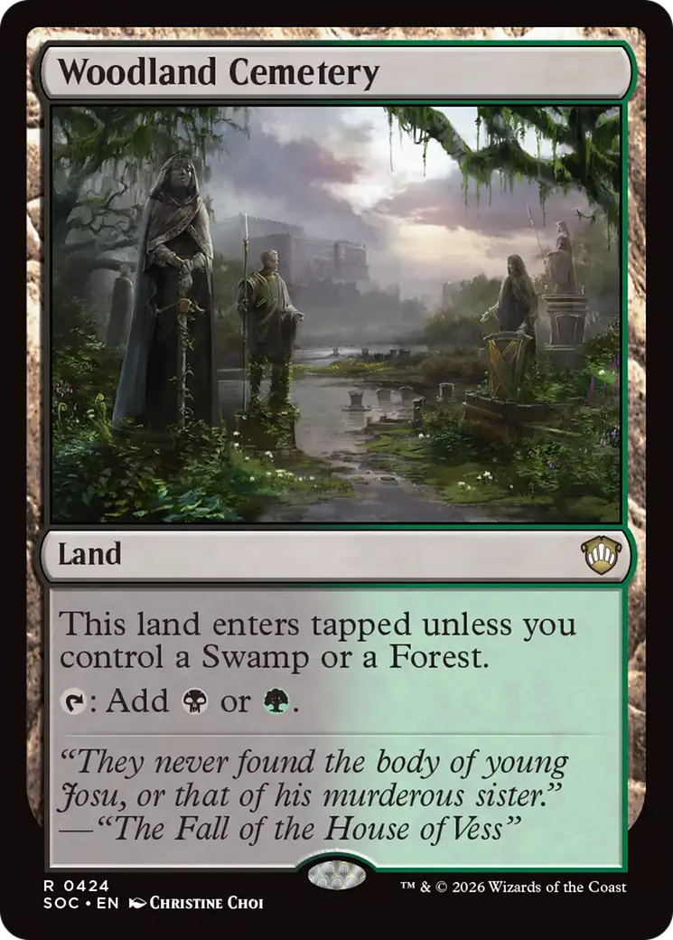 Woodland Cemetery [Secrets of Strixhaven Commander] | Anubis Games and Hobby