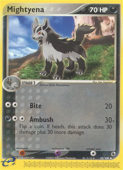 Mightyena (42/109) [EX: Ruby & Sapphire] | Anubis Games and Hobby