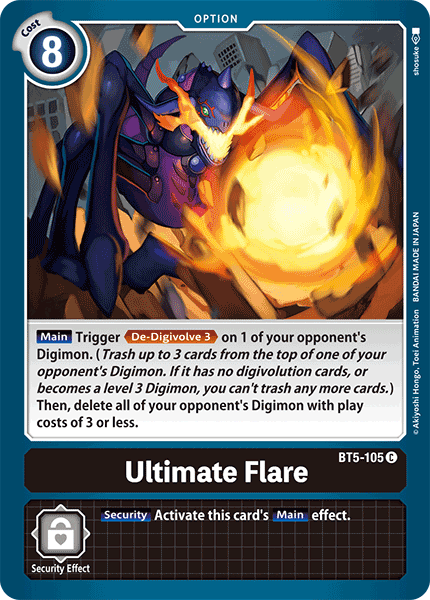 Ultimate Flare [BT5-105] [Battle of Omni] | Anubis Games and Hobby