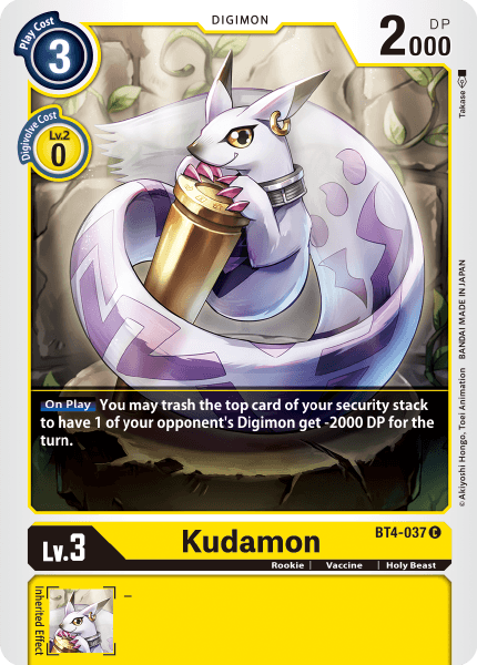 Kudamon [BT4-037] [Great Legend] | Anubis Games and Hobby