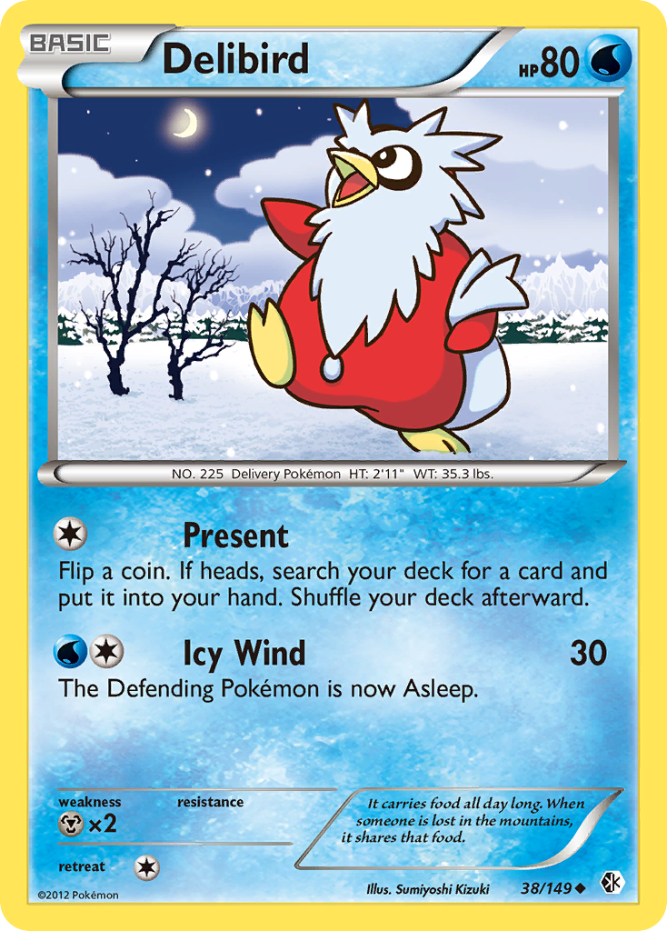 Delibird (38/149) [Black & White: Boundaries Crossed] | Anubis Games and Hobby