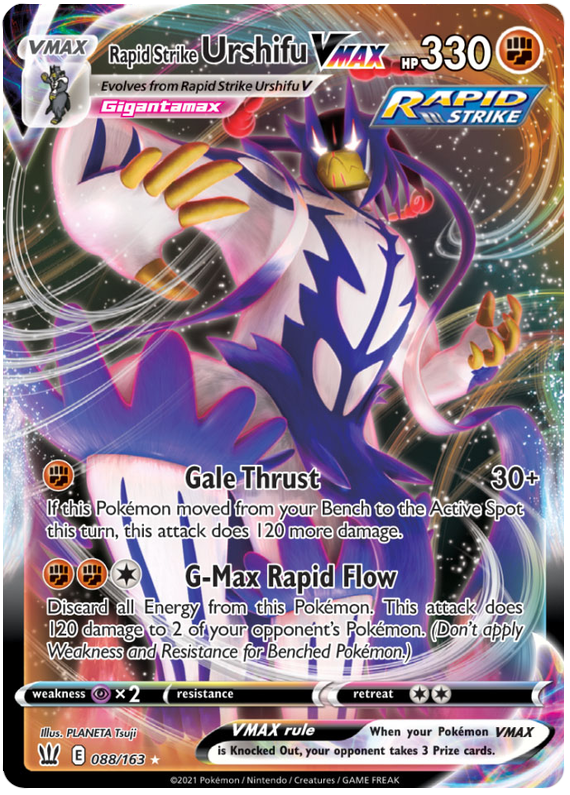 Rapid Strike Urshifu VMAX (088/163) (Jumbo Card) [Sword & Shield: Battle Styles] | Anubis Games and Hobby