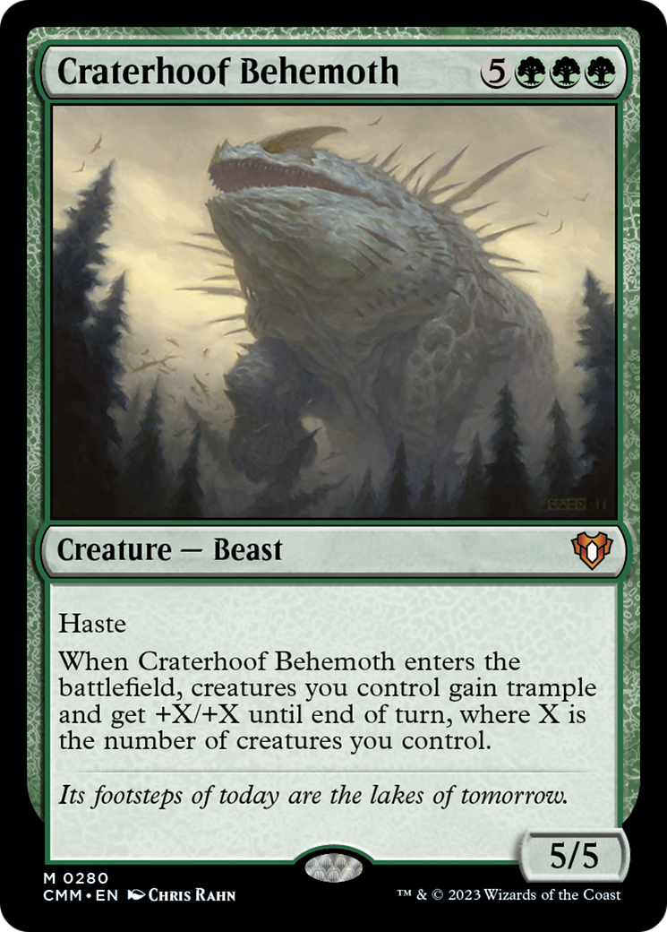 Craterhoof Behemoth [Commander Masters] | Anubis Games and Hobby