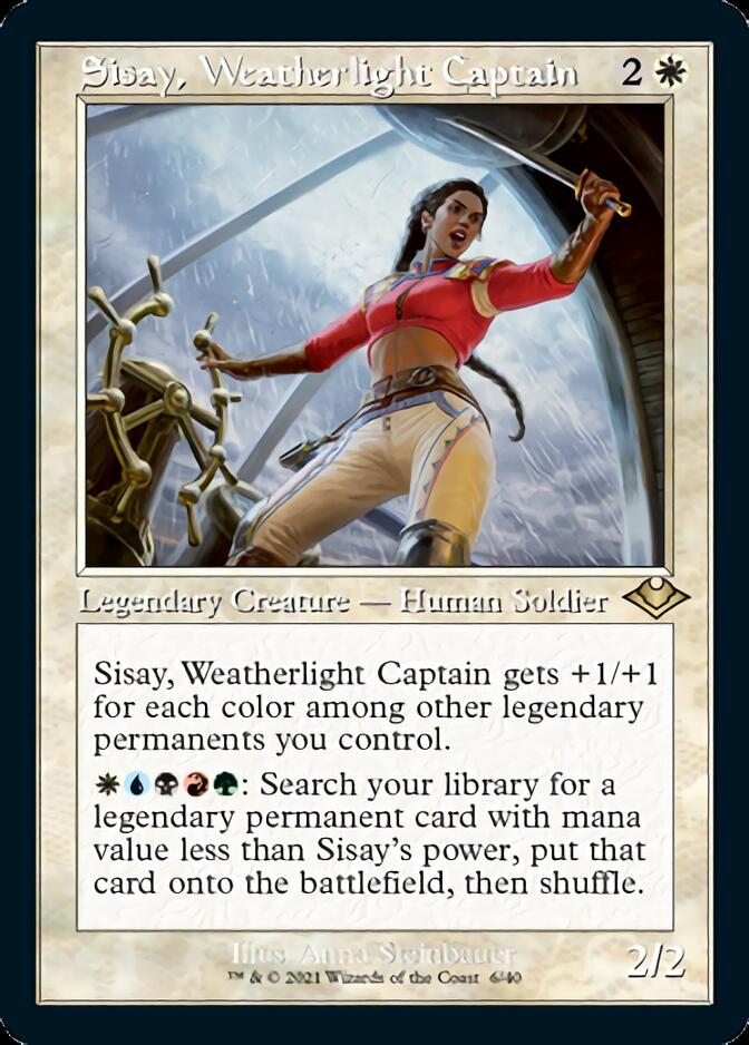 Sisay, Weatherlight Captain (Retro Foil Etched) [Modern Horizons] | Anubis Games and Hobby