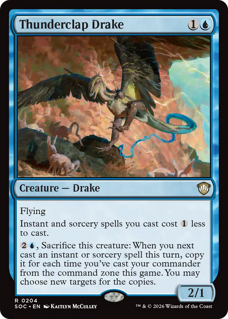 Thunderclap Drake [Secrets of Strixhaven Commander] | Anubis Games and Hobby