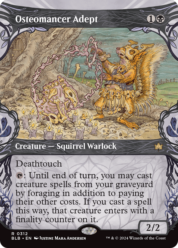 Osteomancer Adept (Showcase) [Bloomburrow] | Anubis Games and Hobby