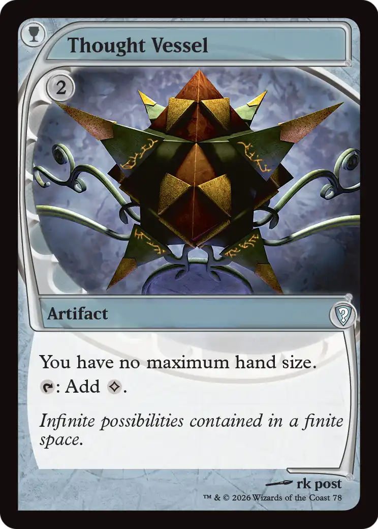 Thought Vessel (Future Sight) [Mystery Booster: Commander Edition] | Anubis Games and Hobby
