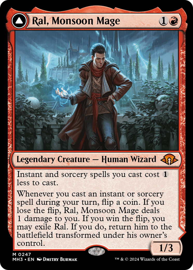 Ral, Monsoon Mage // Ral, Leyline Prodigy [Modern Horizons 3] | Anubis Games and Hobby