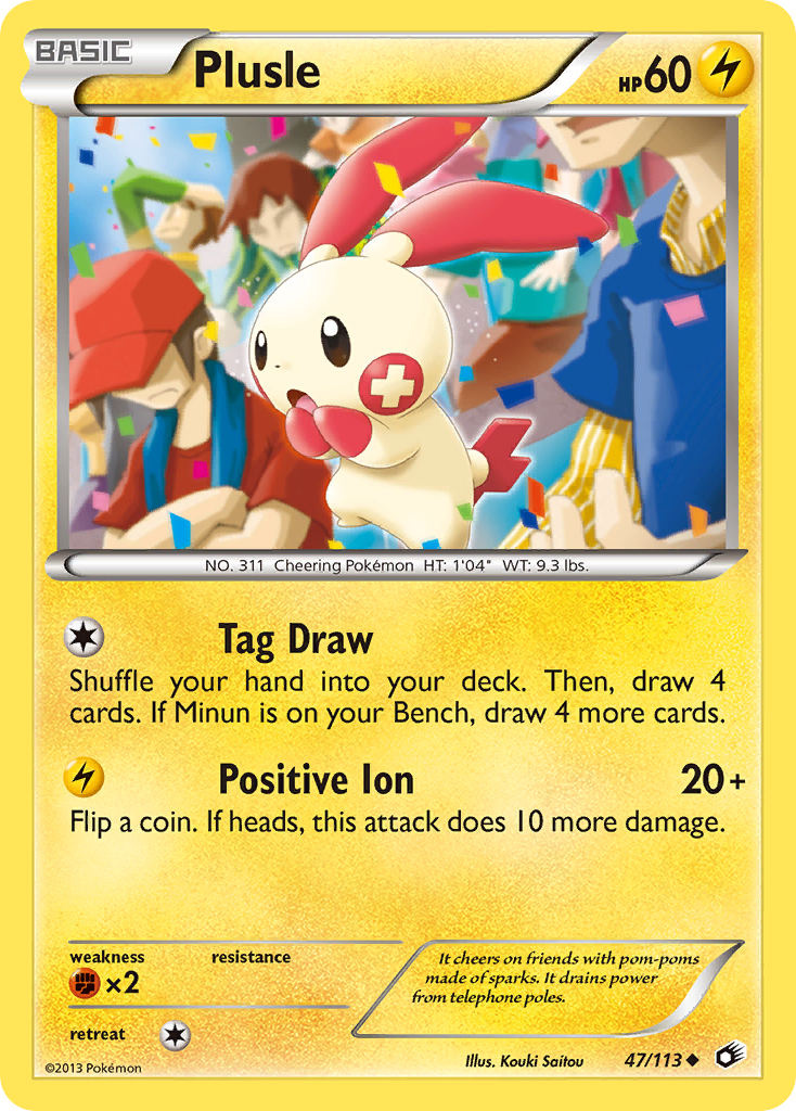 Plusle (47/113) [Black & White: Legendary Treasures] | Anubis Games and Hobby