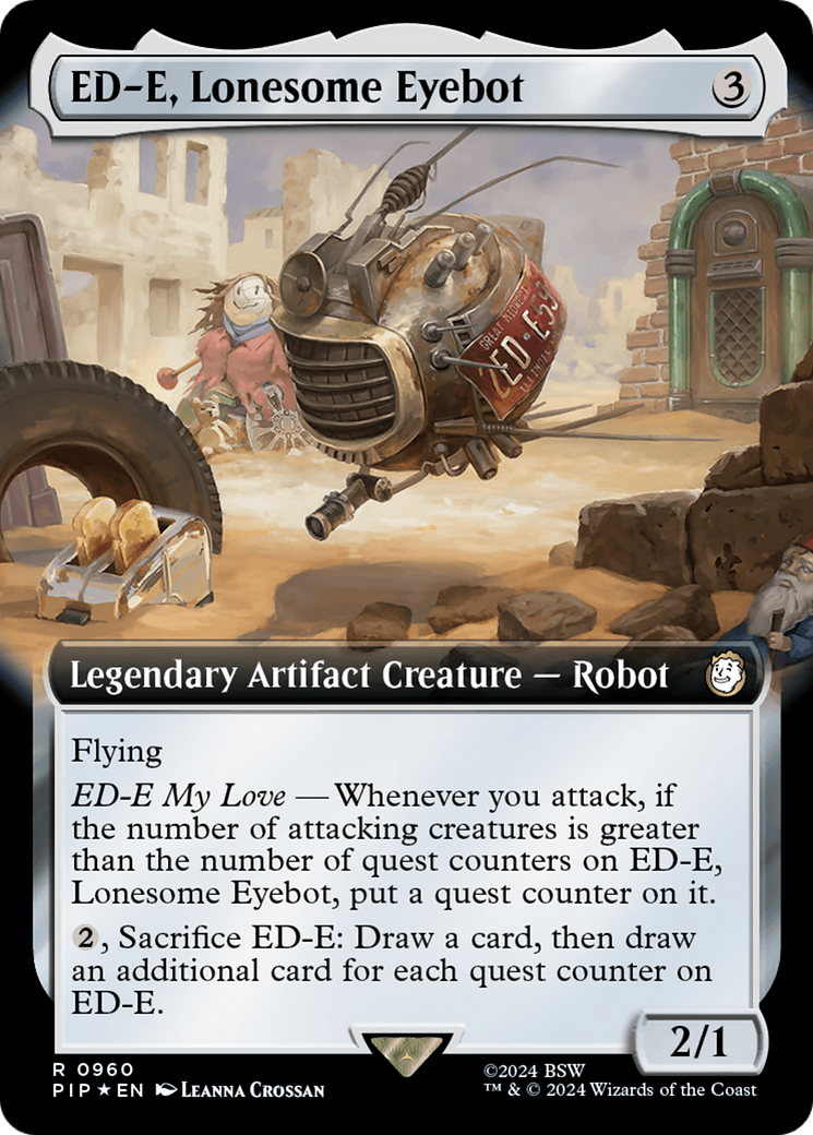 ED-E, Lonesome Eyebot (Extended Art) (Surge Foil) [Fallout] | Anubis Games and Hobby