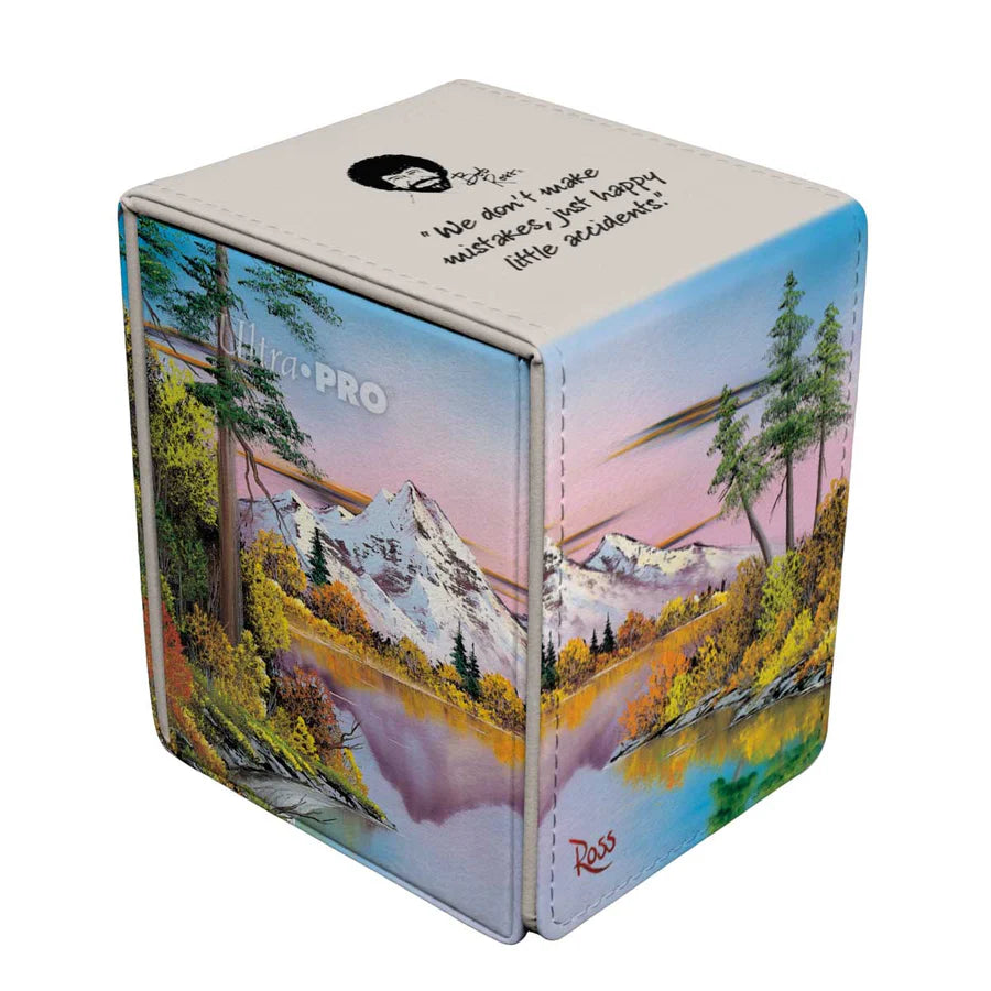 Alcove Flip Deckbox: Bob Ross - Mighty Mountain Lake | Anubis Games and Hobby